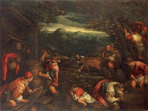 Francesco Bassano the younger Autumn Norge oil painting art
